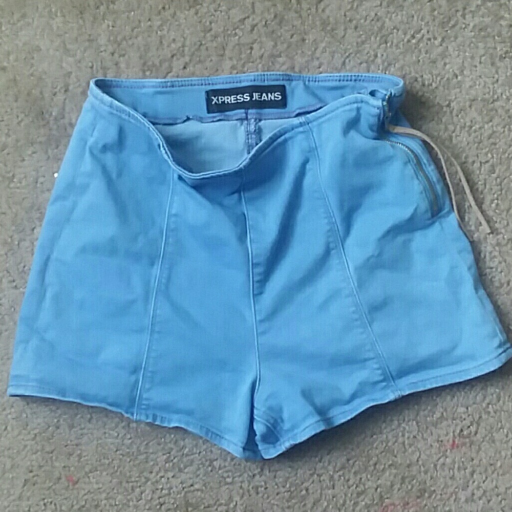 Express light blue Jean shorts.